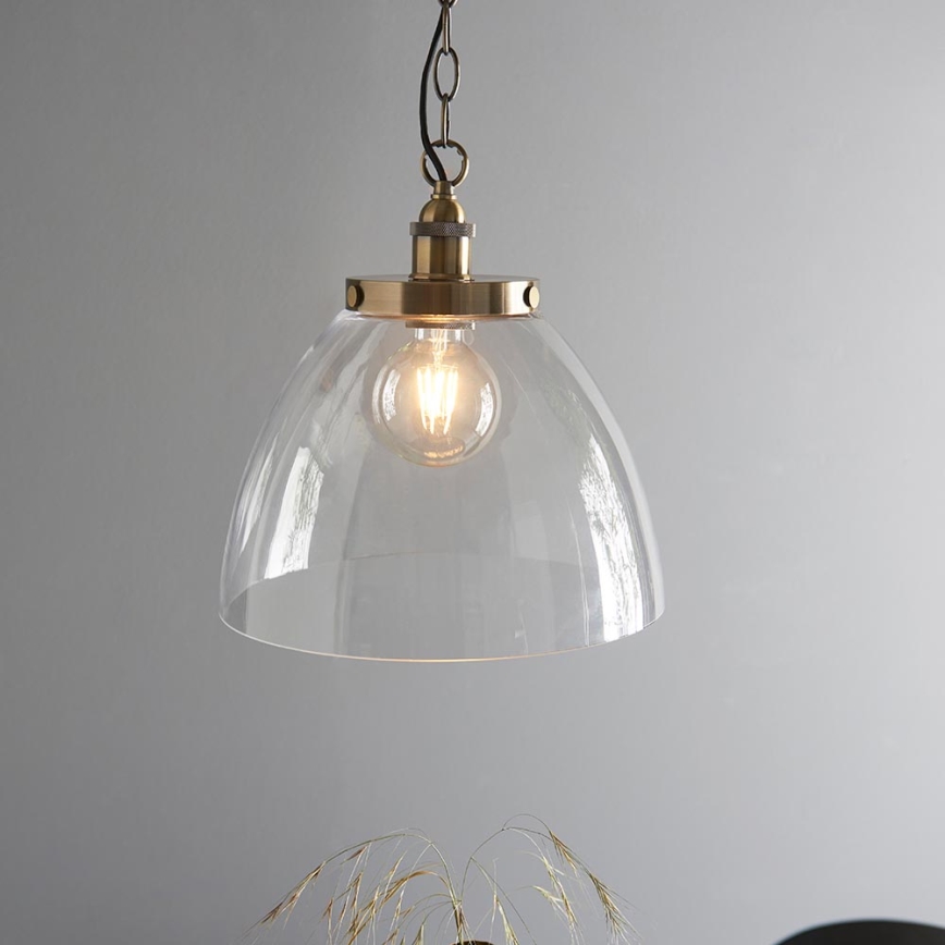 Endon 102926 - Luster na lancu HANSEN 1xE27/10W/230V mesing
