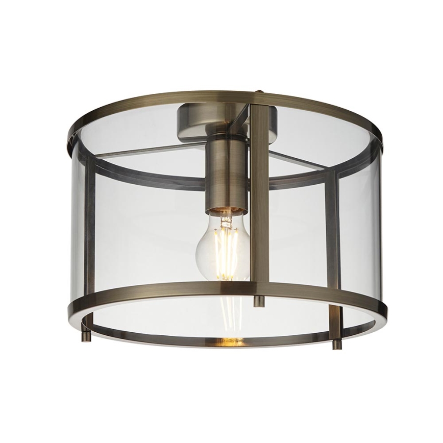 Endon 103112 - Plafonska svetiljka HOPTON 1xE27/10W/230V mat hrom