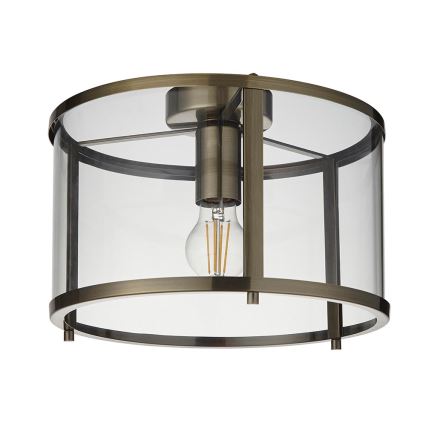 Endon 103112 - Plafonska svetiljka HOPTON 1xE27/10W/230V mat hrom