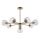 Endon 103172 - Luster na štapu ALLEGRA 8xE14/7W/230V mesing/prozirno