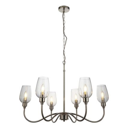 Endon 103315 - Luster na lancu 6xE14/6W/230V sjajni hrom