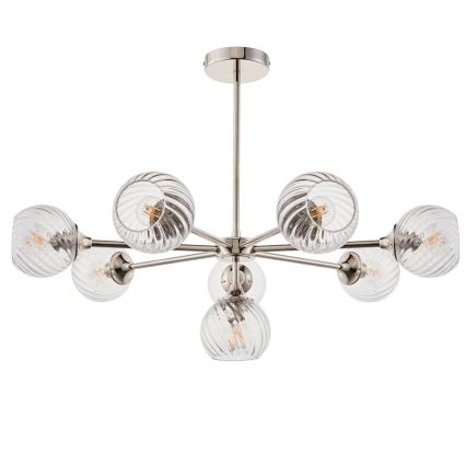 Endon 104051 - Luster na šipci ALLEGRA 8xE14/7W/230V sjajni hrom