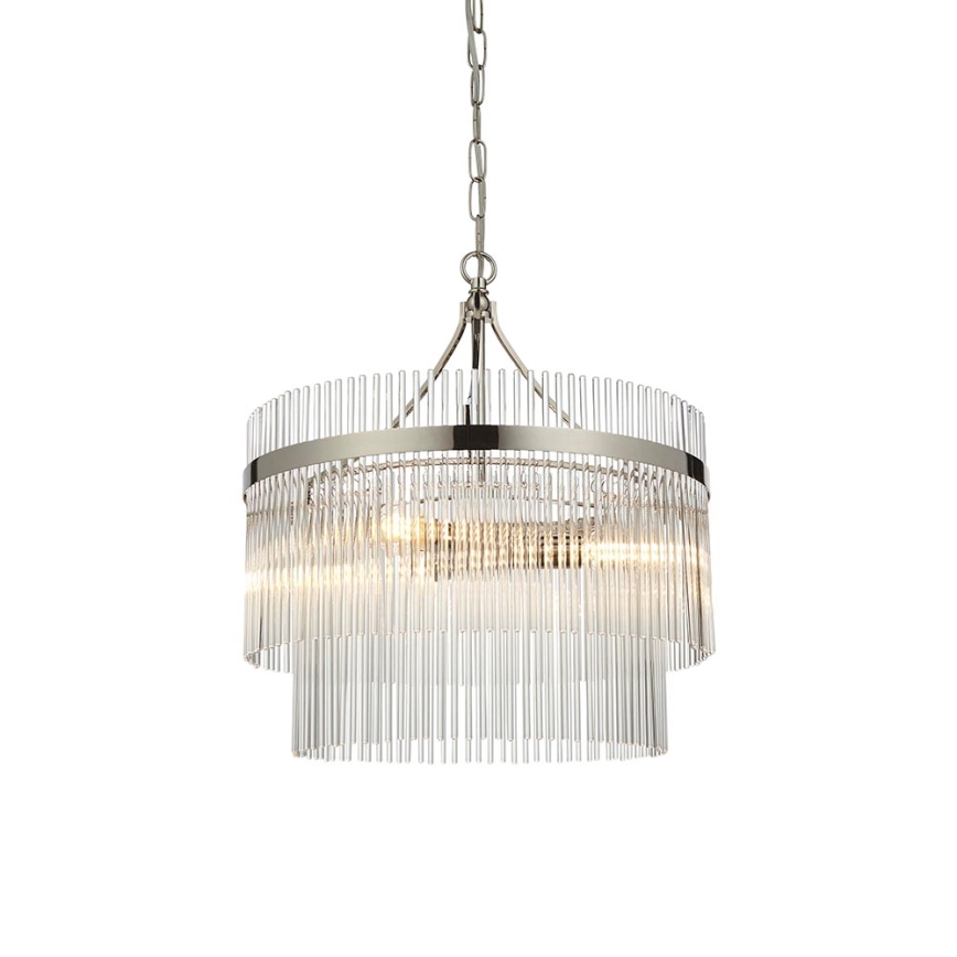 Endon 104113 - Luster na lancu MARIETTA 3xE14/7W/230V sjajni hrom/prozirno