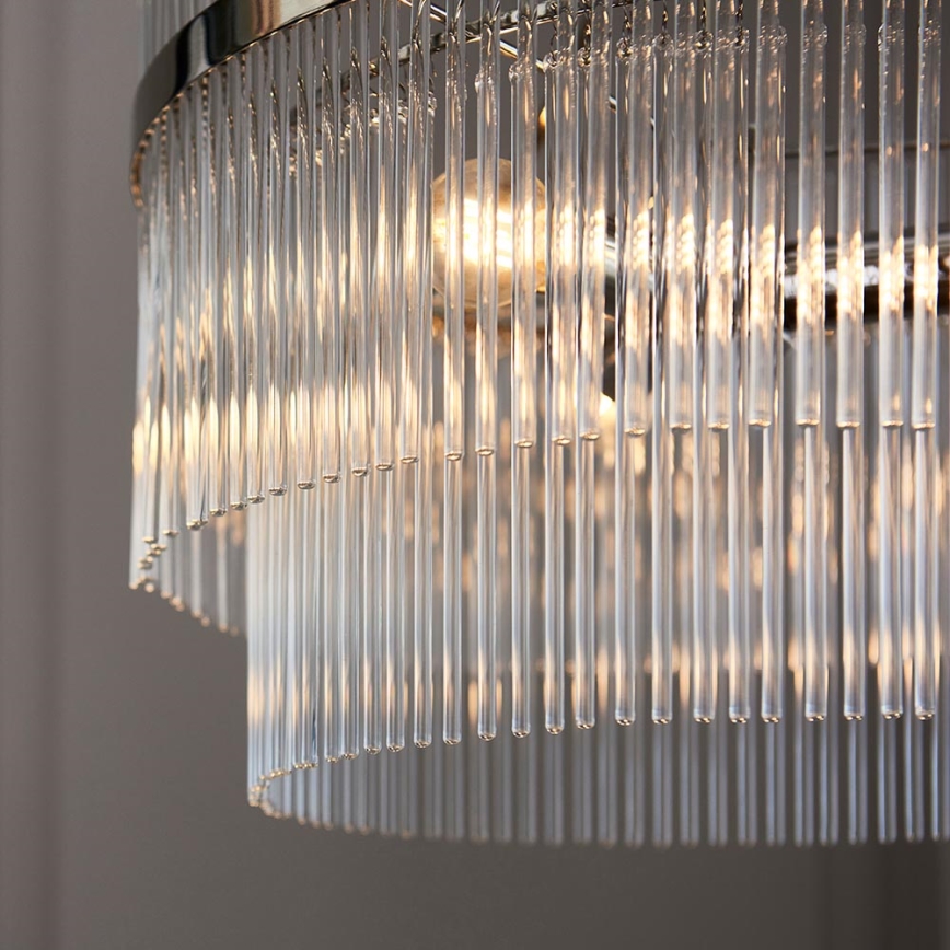 Endon 104113 - Luster na lancu MARIETTA 3xE14/7W/230V sjajni hrom/prozirno