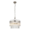 Endon 104113 - Luster na lancu MARIETTA 3xE14/7W/230V sjajni hrom/prozirno