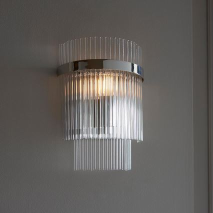 Endon 104114 - Zidno svetlo MARIETTA 1xE14/6W/230V sjajni hrom/prozirno