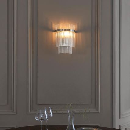 Endon 104114 - Zidno svetlo MARIETTA 1xE14/6W/230V sjajni hrom/prozirno