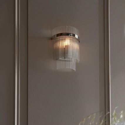 Endon 104114 - Zidno svetlo MARIETTA 1xE14/6W/230V sjajni hrom/prozirno