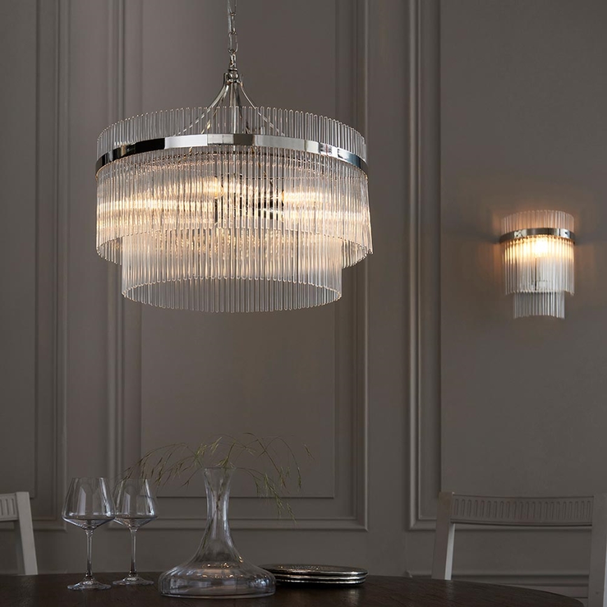 Endon 104114 - Zidno svetlo MARIETTA 1xE14/6W/230V sjajni hrom/prozirno