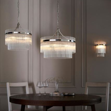 Endon 104114 - Zidno svetlo MARIETTA 1xE14/6W/230V sjajni hrom/prozirno