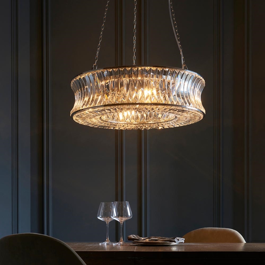 Endon 104528 - Luster na lancu 6xE14/6W/230V sjajni hrom