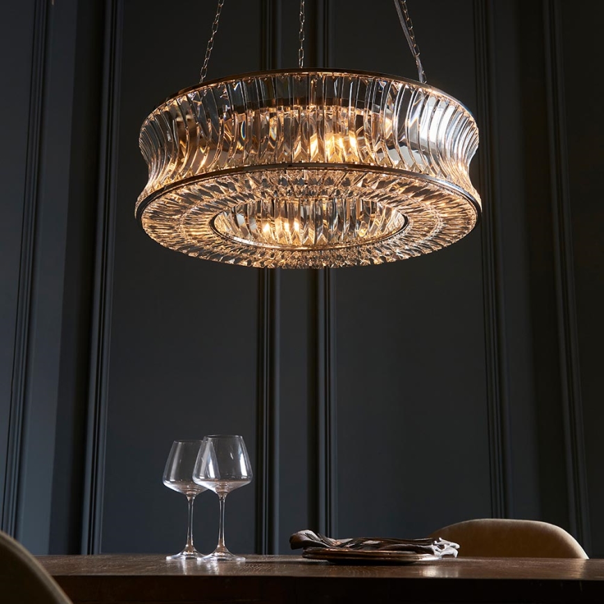 Endon 104528 - Luster na lancu 6xE14/6W/230V sjajni hrom