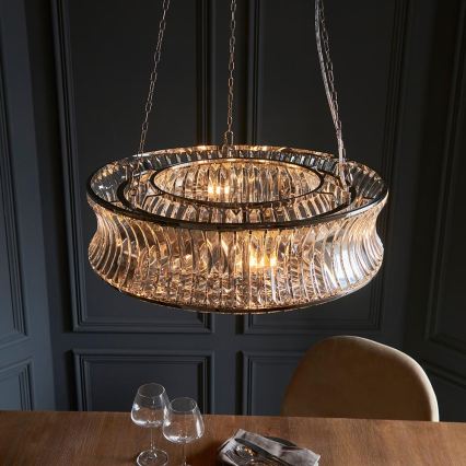 Endon 104528 - Luster na lancu 6xE14/6W/230V sjajni hrom