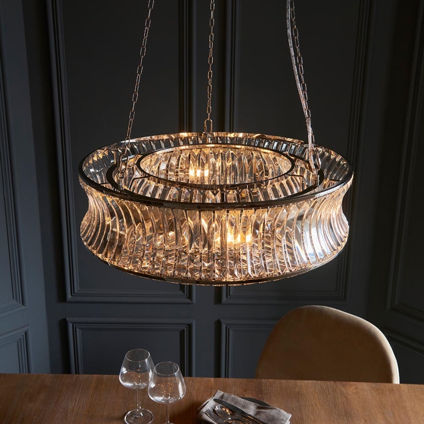 Endon 104528 - Luster na lancu 6xE14/6W/230V sjajni hrom