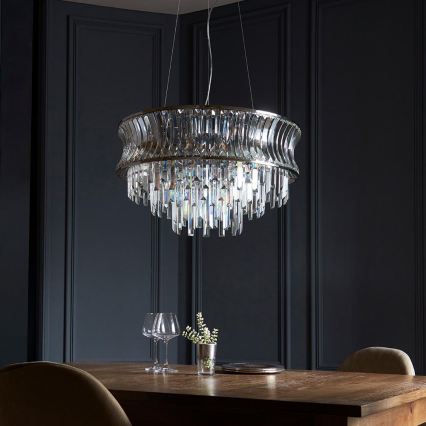 Endon 104530 - Luster na lancu 9xE14/6W/230V sjajni hrom