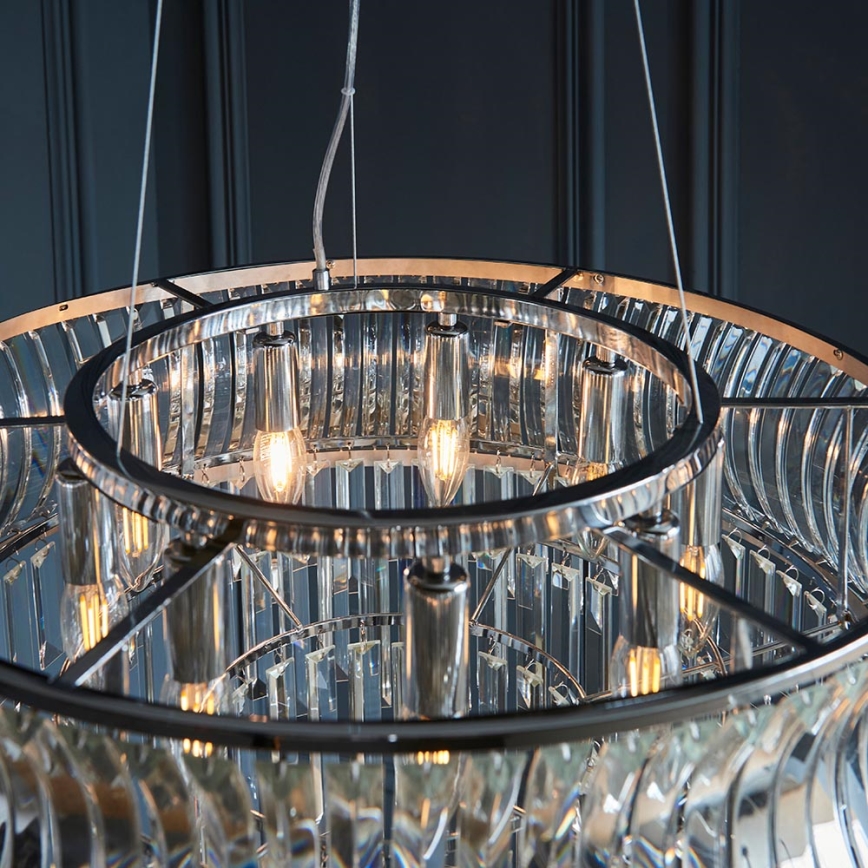 Endon 104530 - Luster na lancu 9xE14/6W/230V sjajni hrom