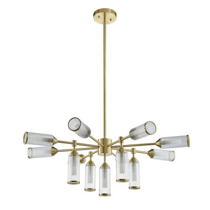 Endon 106256 - Luster na šipci TOUR 13xG9/3W/230V mesing