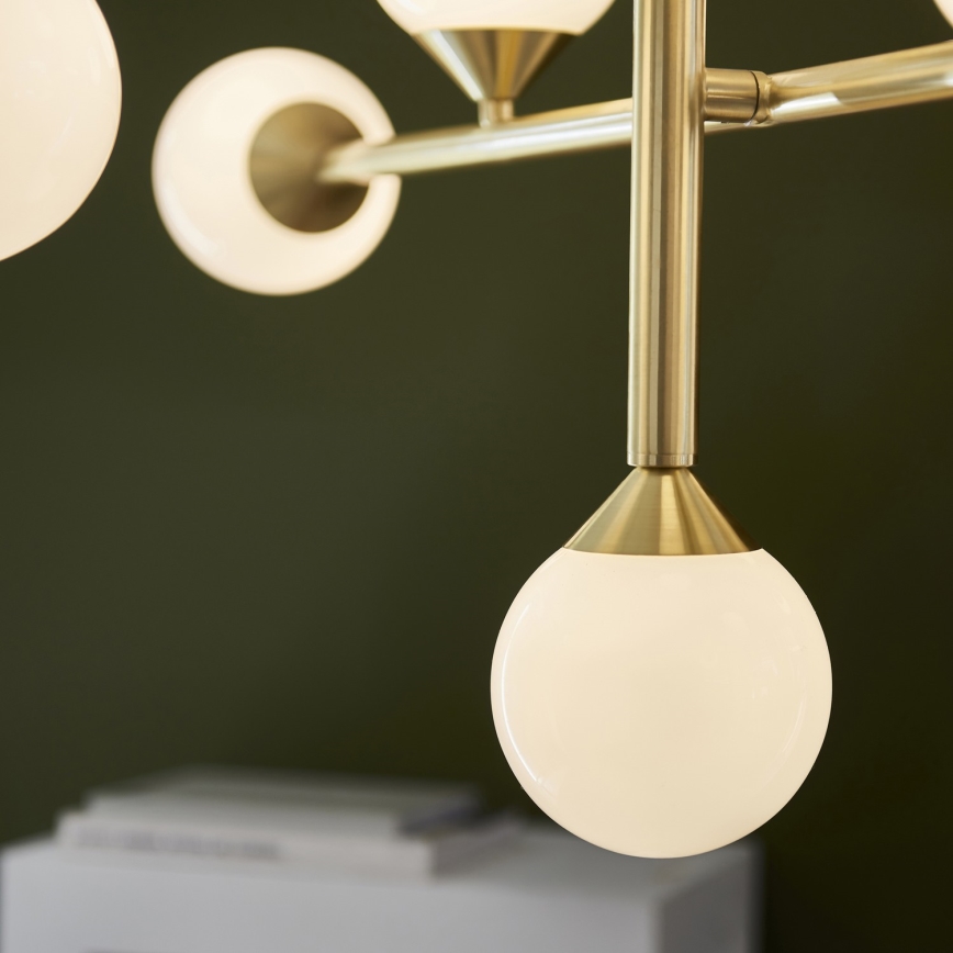 Endon 106754 - Luster na šipci OTIS 10xG9/5W/230V zlatna