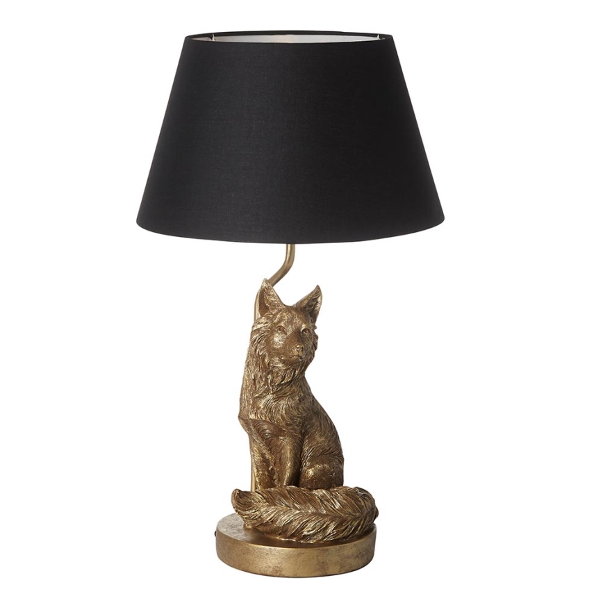 Endon 106796 - Stona lampa FOX 1xE14/6W/230V crna/mesing