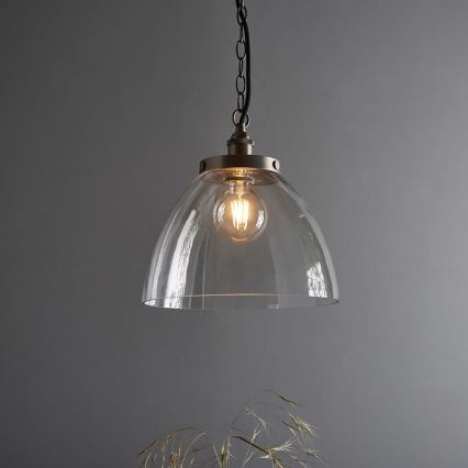Endon 106896 - Luster na lancu HANSEN 1xE27/10W/230V matni hrom