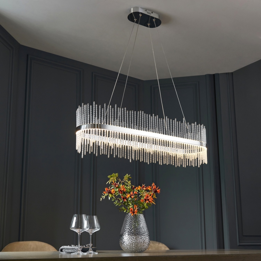 Endon 107109 - LED luster na sajli LED/47W/230V 3000K sjajni hrom