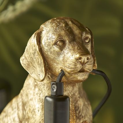 Endon 107364 - Stona lampa PUPPY 1xE14/7W/230V zlatna