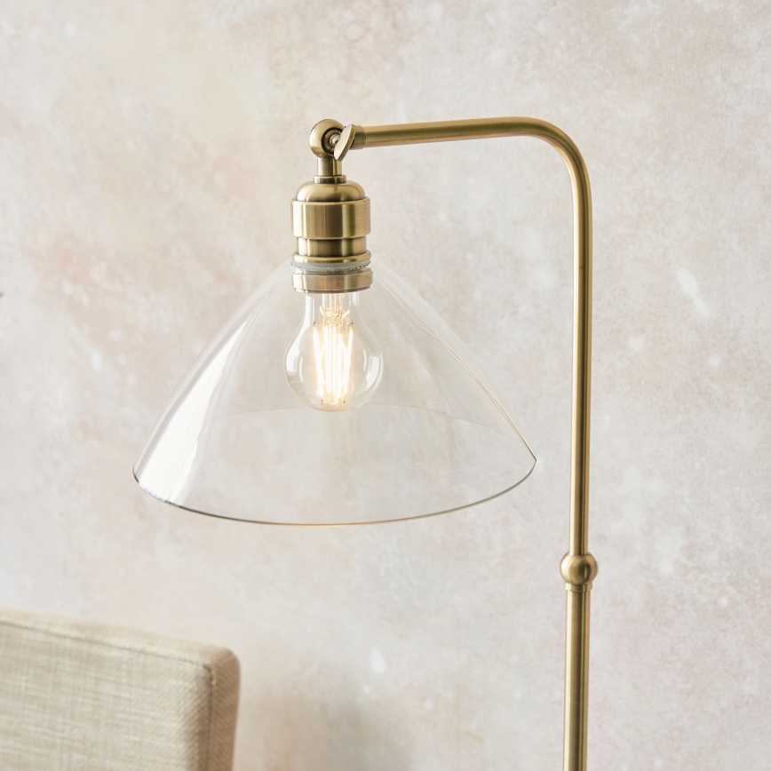 Endon 107609 - Podna lampa 1xE27/10W/230V mesing