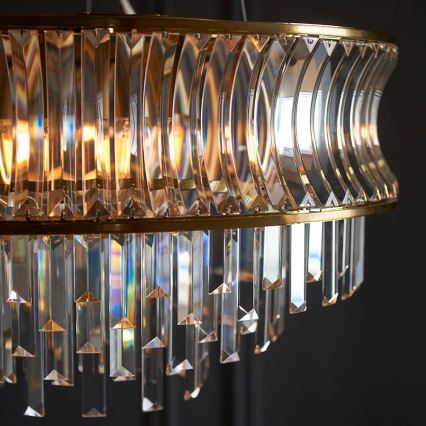 Endon 107785 - Luster na sajli 9xE14/6W/230V zlatna