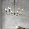 Endon 107791 - Luster na lancu 6xE14/6W/230V mesing