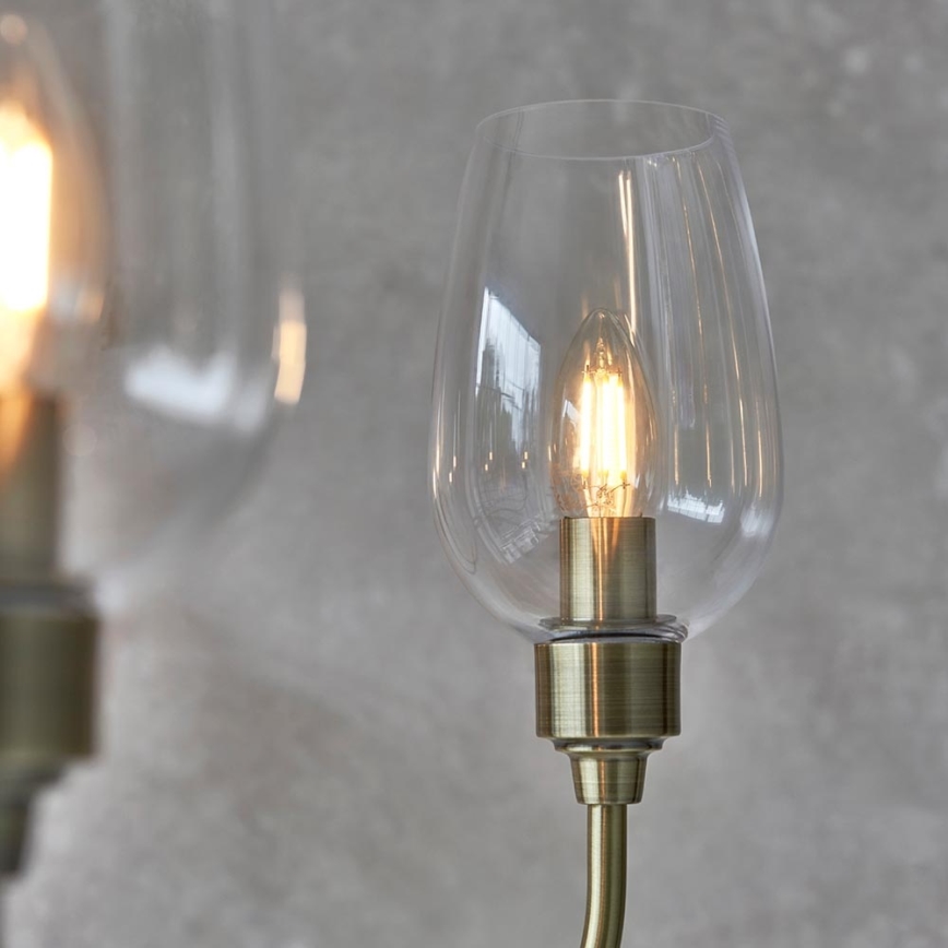Endon 107791 - Luster na lancu 6xE14/6W/230V mesing