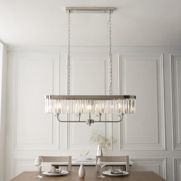 Endon 109058 - Luster na lancu 4xE14/6W/230V polirani hrom