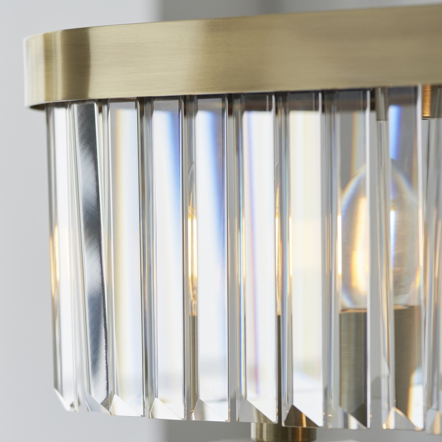 Endon 110539 - Luster na lancu CHESTERFIELD 4xE14/6W/230V mesing