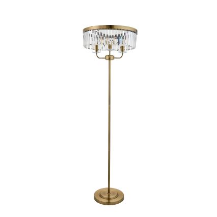 Endon 110644 - Podna lampa CHESTERFIELD 3xE14/6W/230V mesing