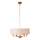 Endon 110722 - Viseći luster na lancu HIGHCLERE 6xE14/40W/230V, bež/mesing, prečnik 55 cm