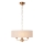 Endon 110723 - Luster na lancu HIGHCLERE 3xE14/40W/230V bež/mesing prečnik 45 cm