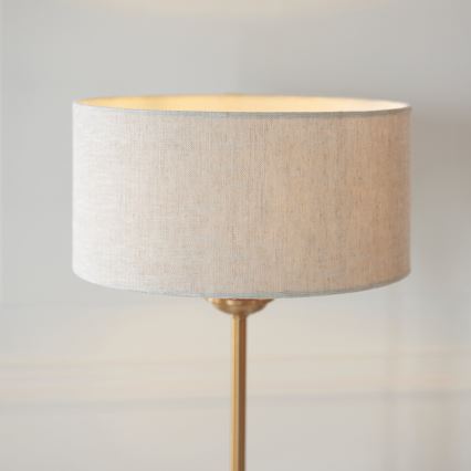 Endon 110728 - Stona lampa HIGHCLERE 1xE14/7W/230V bež/mesing prečnik 25 cm
