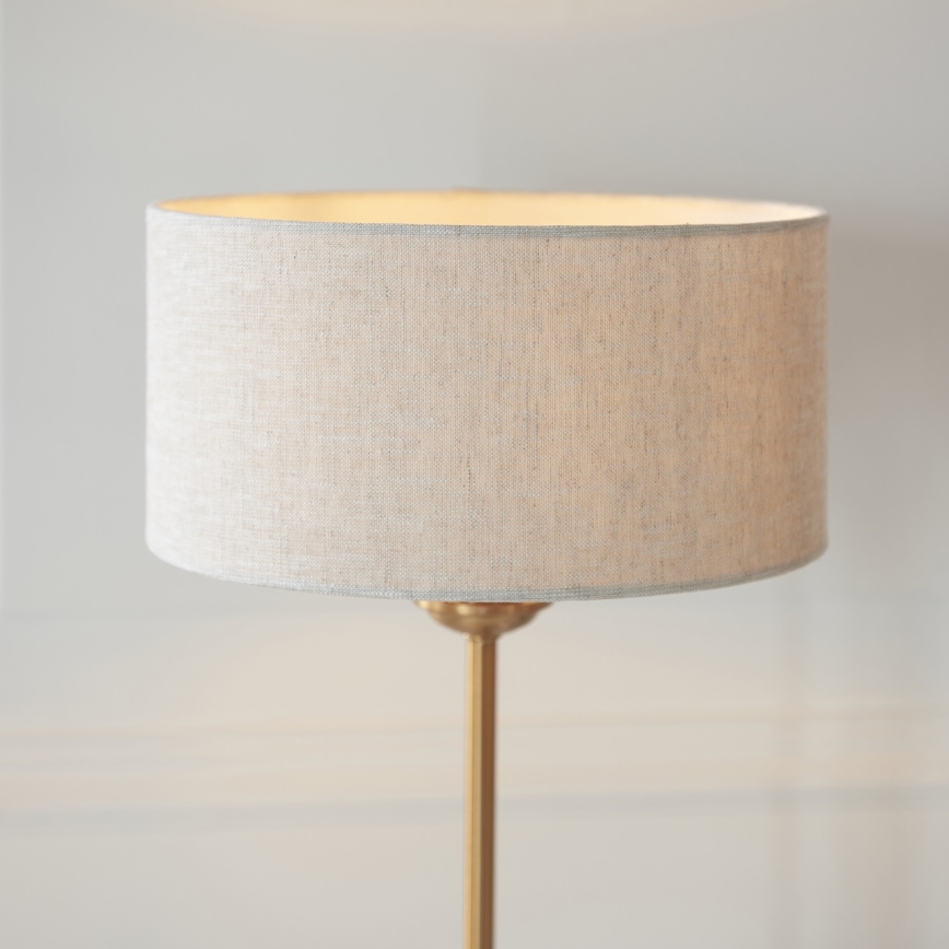 Endon 110728 - Stona lampa HIGHCLERE 1xE14/7W/230V bež/mesing prečnik 25 cm
