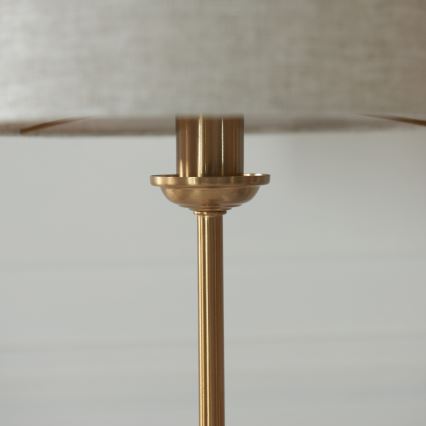 Endon 110728 - Stona lampa HIGHCLERE 1xE14/7W/230V bež/mesing prečnik 25 cm