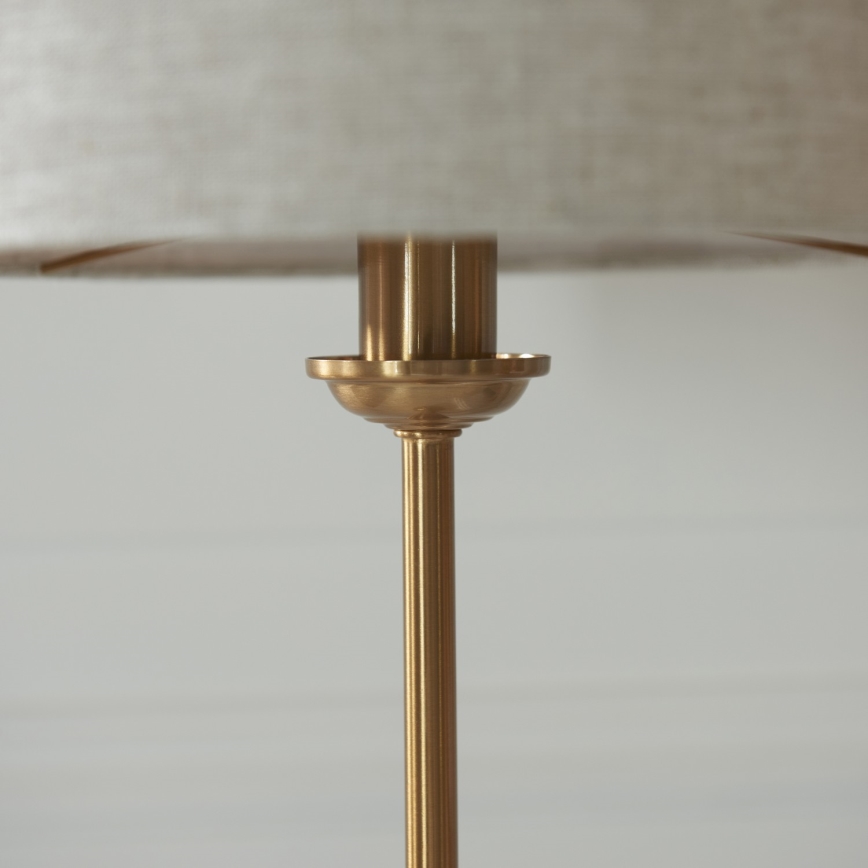 Endon 110728 - Stona lampa HIGHCLERE 1xE14/7W/230V bež/mesing prečnik 25 cm