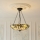 Endon 111869 - Luster na lancu Tiffany ASHTON 3xE27/10W/230V prečnik 45 cm