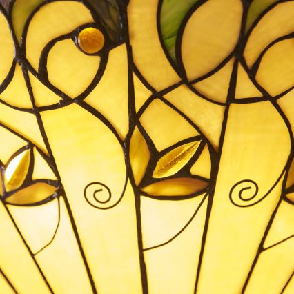 Endon 111881 - Luster na lancu Tiffany JAMELIA 3xE27/10W/230V prečnik 50 cm