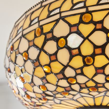 Endon 111882 - Viseći luster na lancu Tiffany MILLE FEUX, 3xE27/10W/230V, prečnik 45 cm