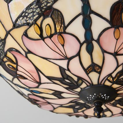 Endon 111892 - Plafonski luster Tiffany ASHTON 3xE27/10W/230V prečnik 45 cm