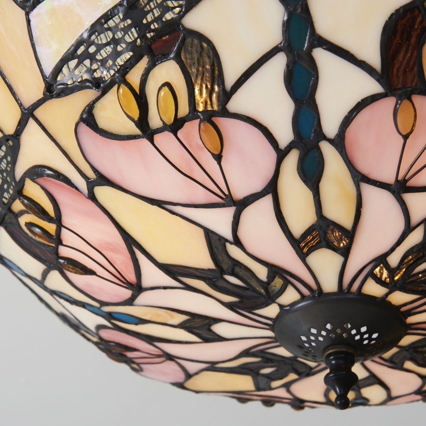 Endon 111892 - Plafonski luster Tiffany ASHTON 3xE27/10W/230V prečnik 45 cm