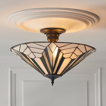 Endon 111895 - Plafonski luster Tiffany ASTORIA 3xE27/10W/230V, prečnik 48 cm