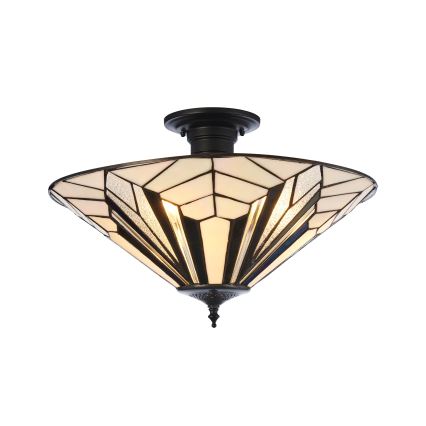 Endon 111895 - Plafonski luster Tiffany ASTORIA 3xE27/10W/230V, prečnik 48 cm