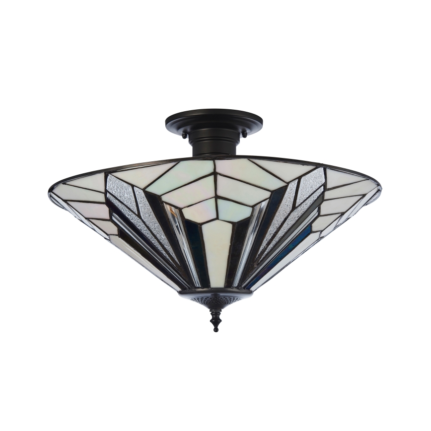 Endon 111895 - Plafonski luster Tiffany ASTORIA 3xE27/10W/230V, prečnik 48 cm