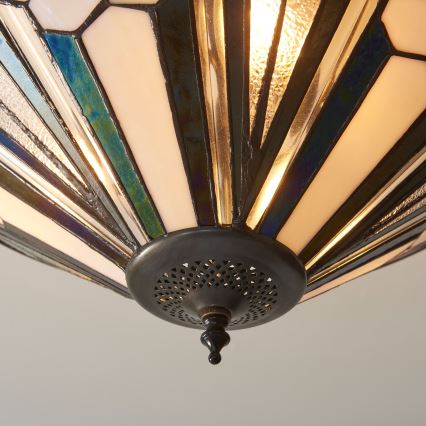 Endon 111895 - Plafonski luster Tiffany ASTORIA 3xE27/10W/230V, prečnik 48 cm