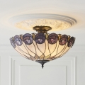 Endon 111906 - Plafonski luster Tiffany HUTCHINSON 3xE27/10W/230V prečnik 50 cm