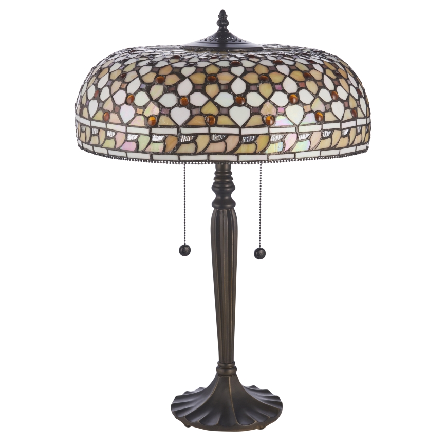 Endon 112178 - Stona lampa Tiffany MILLE FEUX 2xE14/40W/230V pr. 45 cm